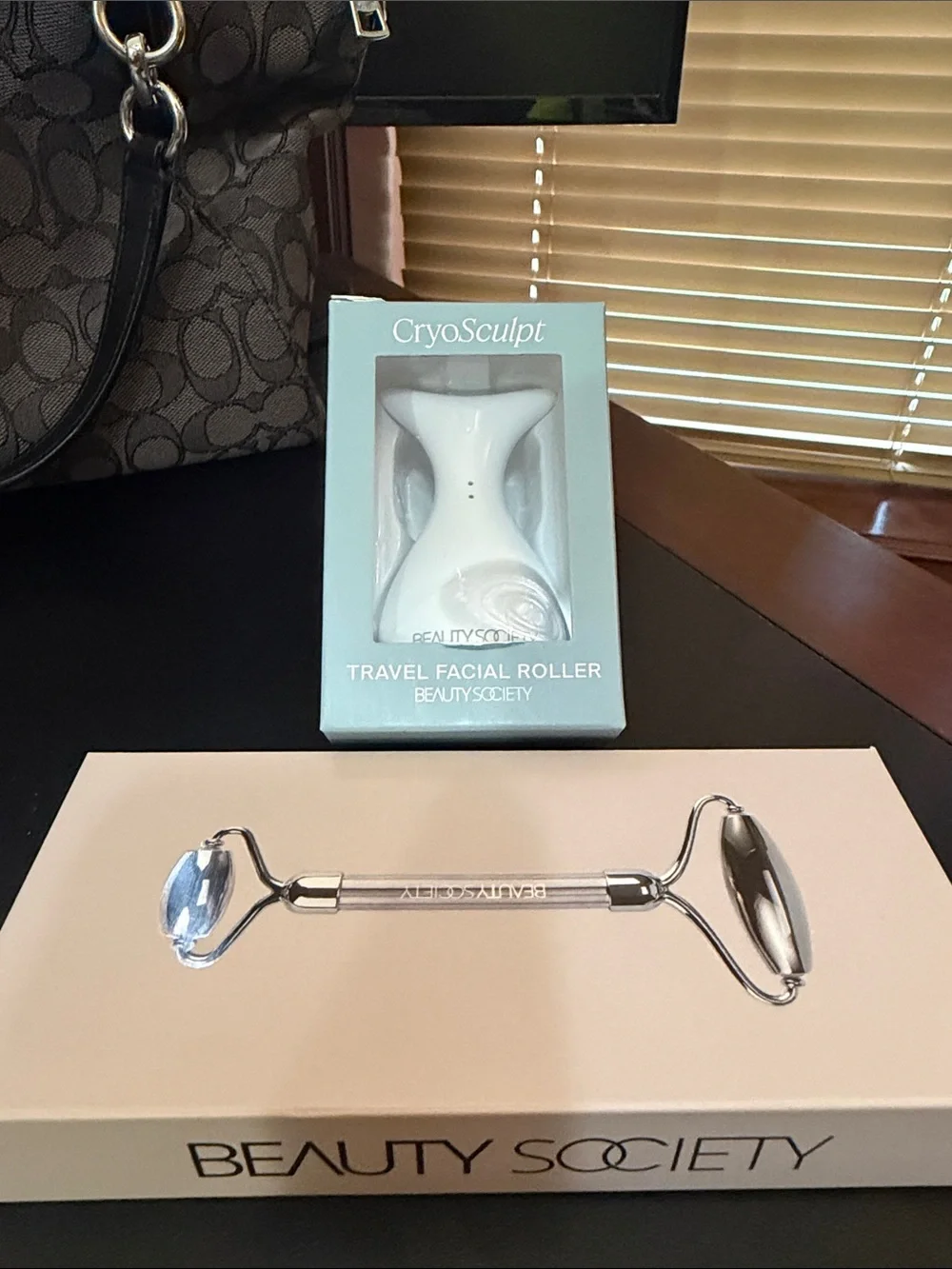 Beauty Society CryoSculpt Travel Facial Roller - Silver